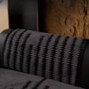 Geometrische Linien Jacquard Weich Verdicken Getuftetes Fleece Sofa Handtuch Decke für Wohnzimmer Überwurf Maschinenwaschbar Tierfreundlich