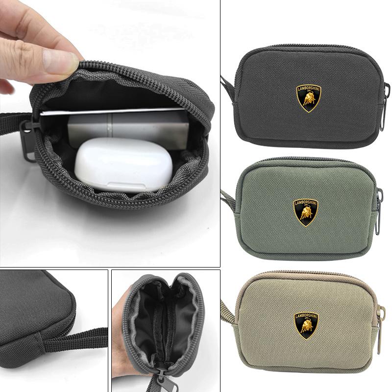 Pouzdro na klíče od auta Klíčenka Mini úložná taška na klíče Sluchátka USB Úložná taška na zip Pro Lamborghini LP570 LP610 Urus Gallardo Aventado