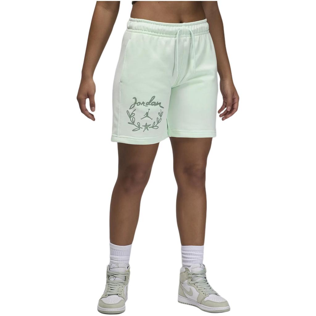 Jordan Brooklyn Fleece Casual Shorts Women's Light Green FN5784-394