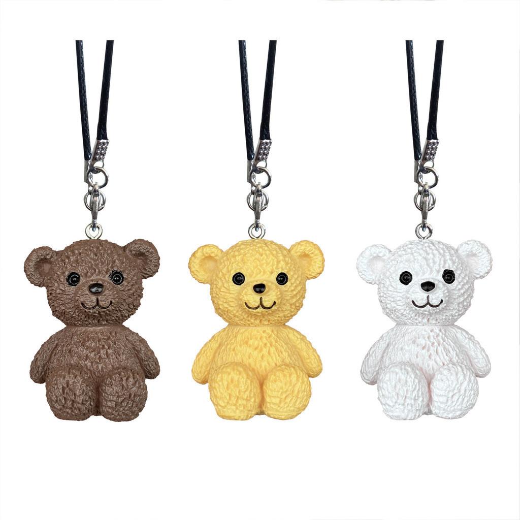 Teddy Bear Cute Car Rearview Mirror Hanging Pendant Car Ornaments Decoration