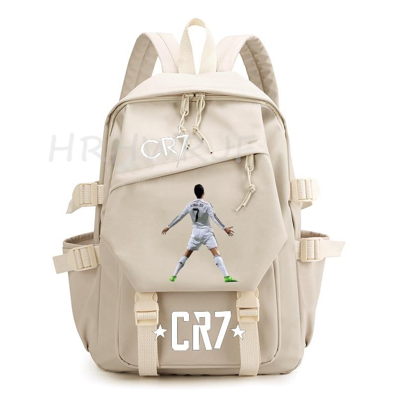Ins Sports CR7 Backpacks Sports Casual Multi-pocket Capacity Teens Laptop School Bags Lightweight Women Men Travel Mochilas