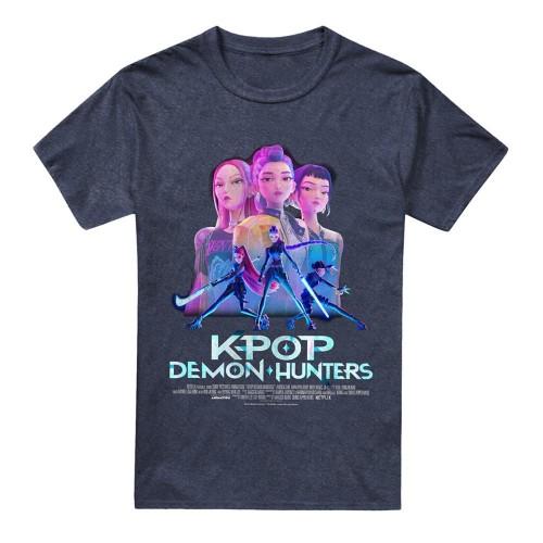 K-Pop Demon Hunters Unisex Adult Huntr/X Poster T-Shirt Elica