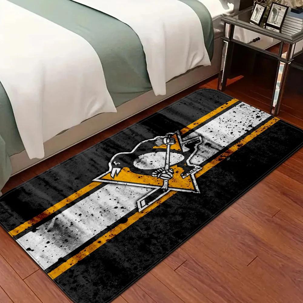 Ice Hockey Sports Door Mat Washable Non-Slip Living Room Sofa Chairs Area Mat Kitchen Toilet Rug