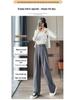 2026 Autumn Women's Wide-Leg High-Waisted Drape Slimming Straight-Leg Pants