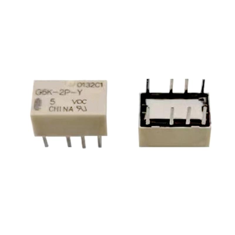 5PCS 10PCS G6K-2P-Y-3VDC G6K-2P-Y-5VDC G6K-2P-Y-12VDC G6K-2P-Y-24VDC Two-open Two-close 8-pin 2A Signal Relay