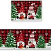 Cross-border Christmas Holiday Anti-Slip, Dirt-Resistant Kitchen Floor Mats – Long, Oil-Absorbing, Decorative Door Foot Mats