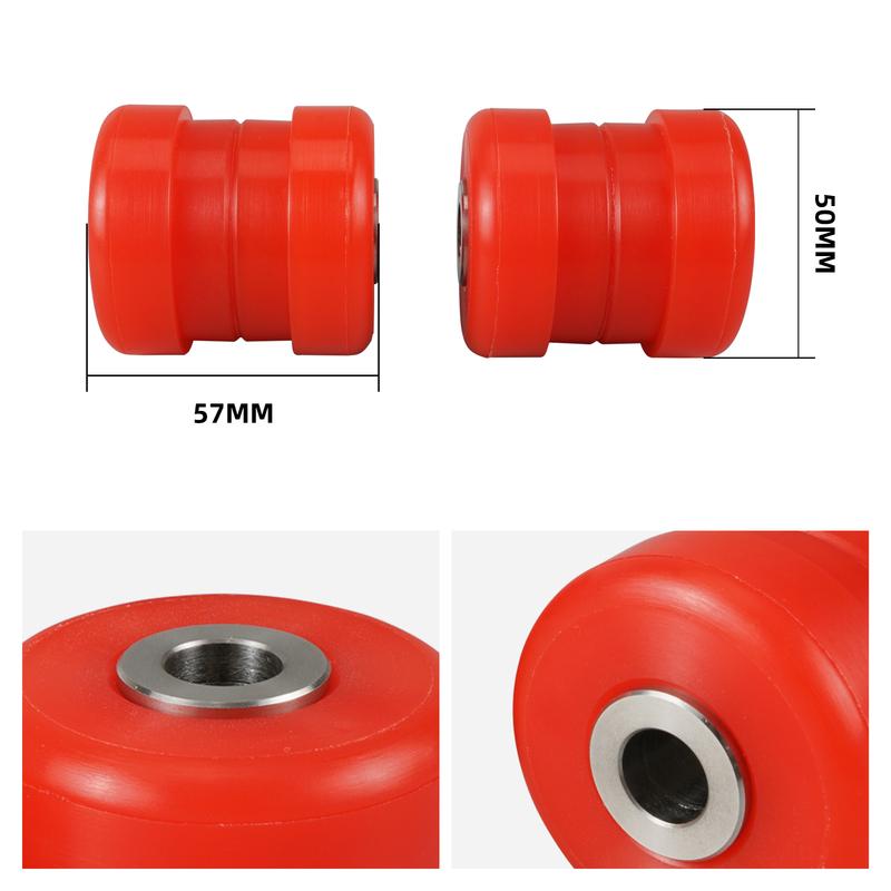 BEVINSEE 80A Polyurethane Rear Outer Upper Control Arm Bushing for BMW E46 E36 E85 E86 E89, Adjustable Camber Bushing Kit