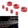 7Pcs/Set Aluminum Car Central Control Switch Knob Ring Cover Trim For Honda Civic 11th -up For CRV CR-V -2024