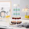 Cupcake Stand Multi Round Tiers Transparent Acrylic High Stability Cupcake Tower for Display