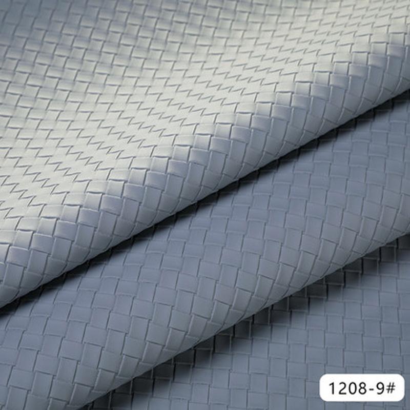 100x137cm Woven Pattern Synthetic Leather Fabric Soft PU Leather Sewing Diy Sofa Background Car Interior Upholstery Home Decor
