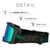 ZECK Snow Goggles Asian Matte for Snowboarding and Double Flat Lens LZ-18J, Fit, Black, Skiing, Lens,