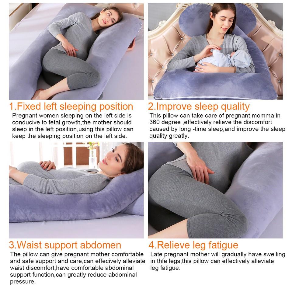 U-Shaped Pregnancy Pillow Full Body Pillow Nursing Pillow for Pregnant Women