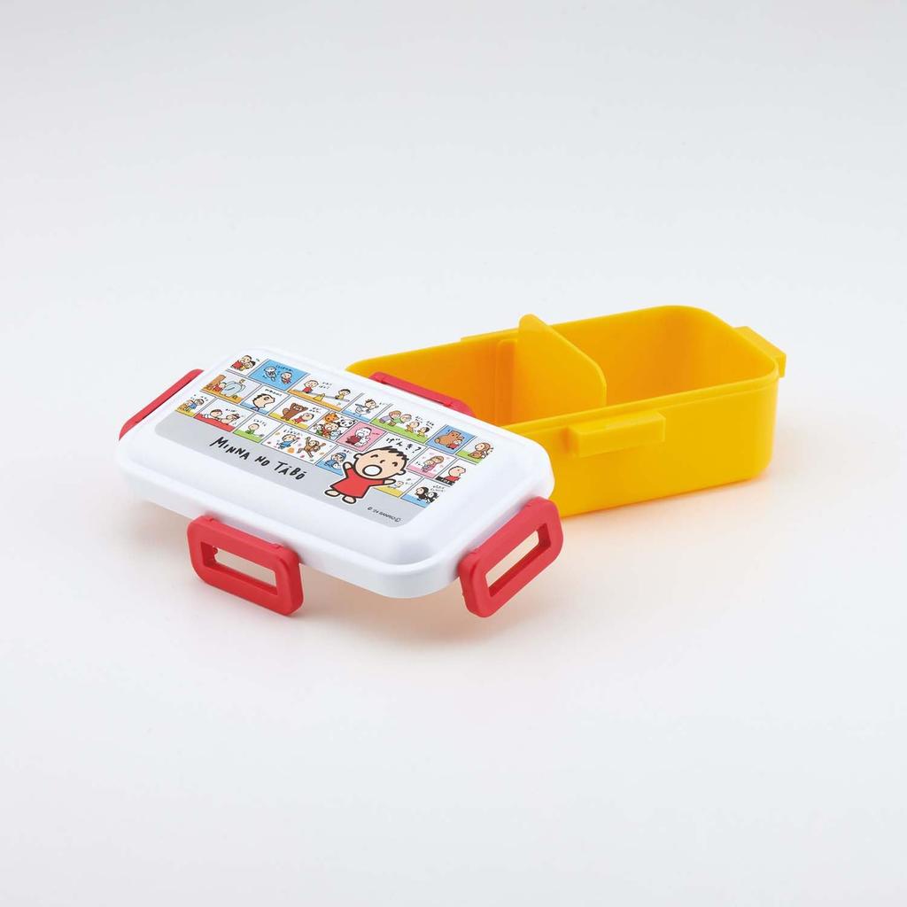 Skater Bento Single Made in for with Locking for Dishwasher and Microwave Minna no Taabo Box, 530ml, Tier, Japan, Women, 4-Point Leak-Resistant