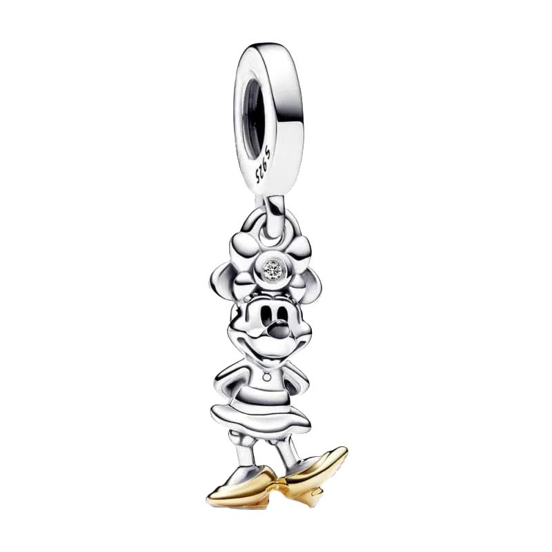 Bedels Koper Mickey Minnie Bedel Kralen Past Armband Bangle Ketting Voor Vrouwen Luxe DIY Sieraden Fijn Festival Cadeau