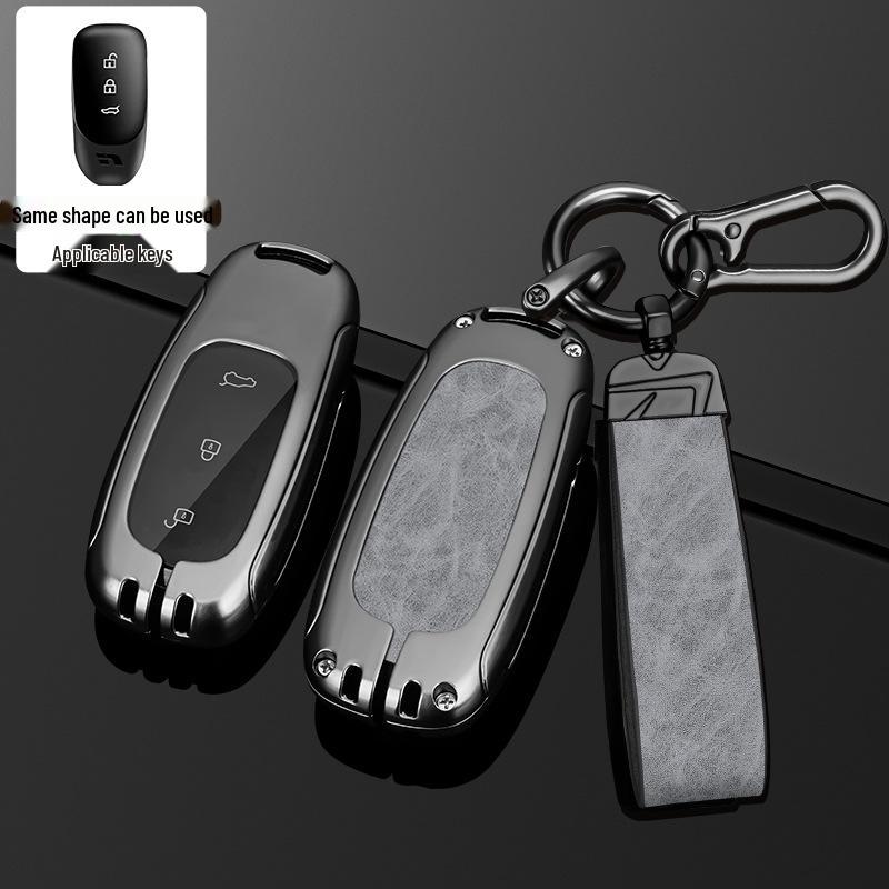L9/L8/L7MAX Schlüsselhülle: Premium Metallschale, Ein-Schnallen-Schutz für Herren-Autoschlüssel