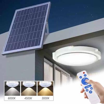1 Set LED Solar Balcony Ceiling Lights for Outdoor Garden Porch Lighting Remote Energy Saving Control Waterproof Solar Lights