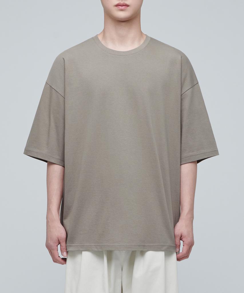 MUSINSA STANDARD Extra Oversized Crew Neck T-Shirt [Dusty Beige]