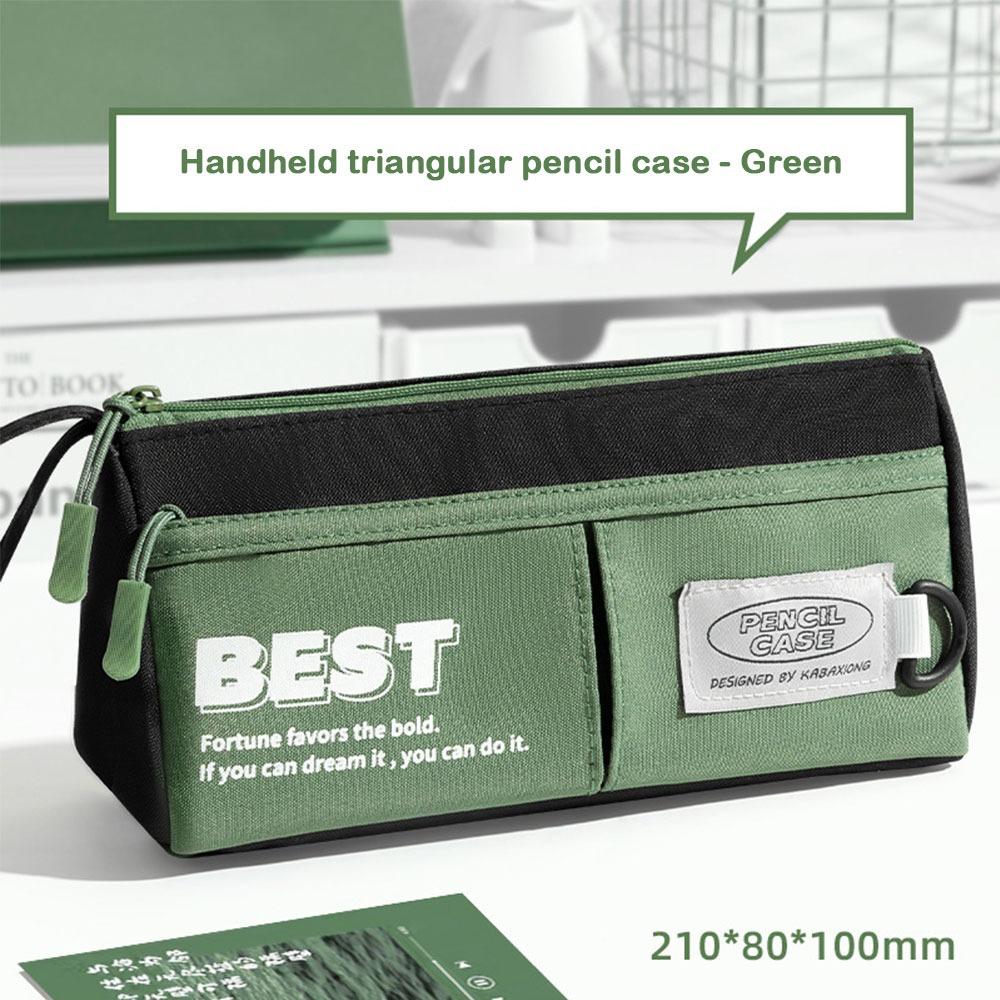 2 Layers Pen Bag Portable Pencil Pouch Fashion Pencil Case Student