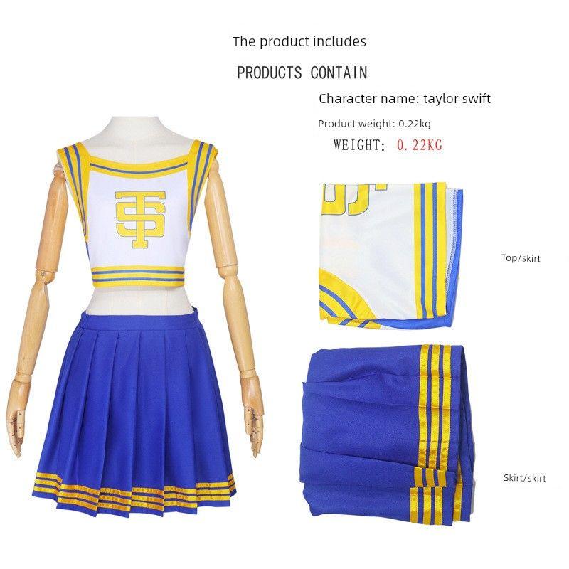 Taylor Swift's Same Style Cheerleading Dance Cosplay Costume, Swift Cosplay Outfit