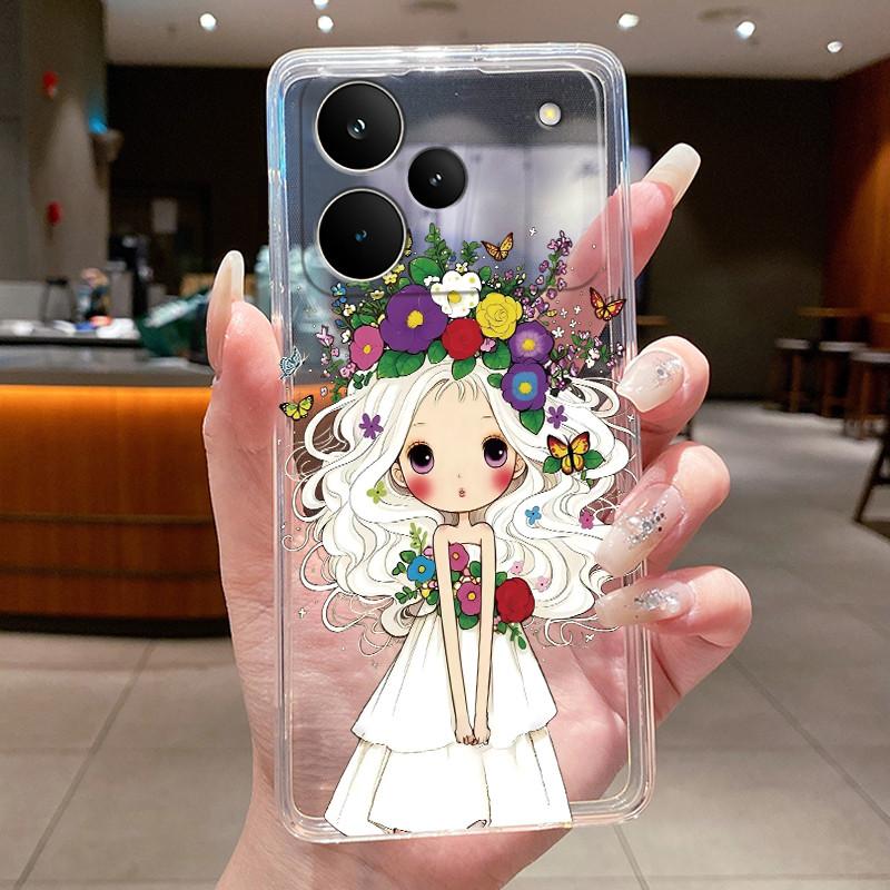Phone Casing For Realme P4 Pro 5G Back Cover Luxury Dragon Cute Cool Boys Girls Flowers Patterns Transparent Soft Silicone Case