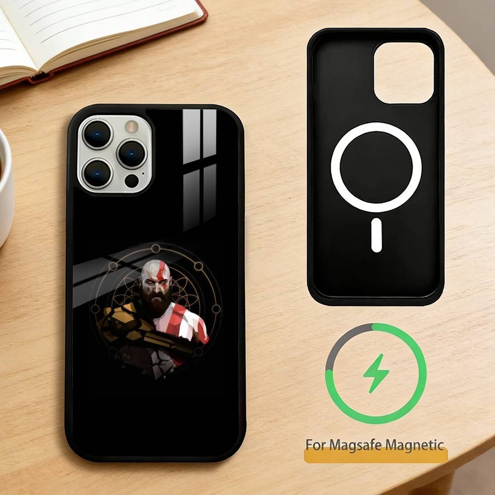 G-God of W-War Kratos  Phone Case For iPhone 17,16,15,14,13,Pro,Max,Plus,Magnetic For Magsafe Wireless Charging