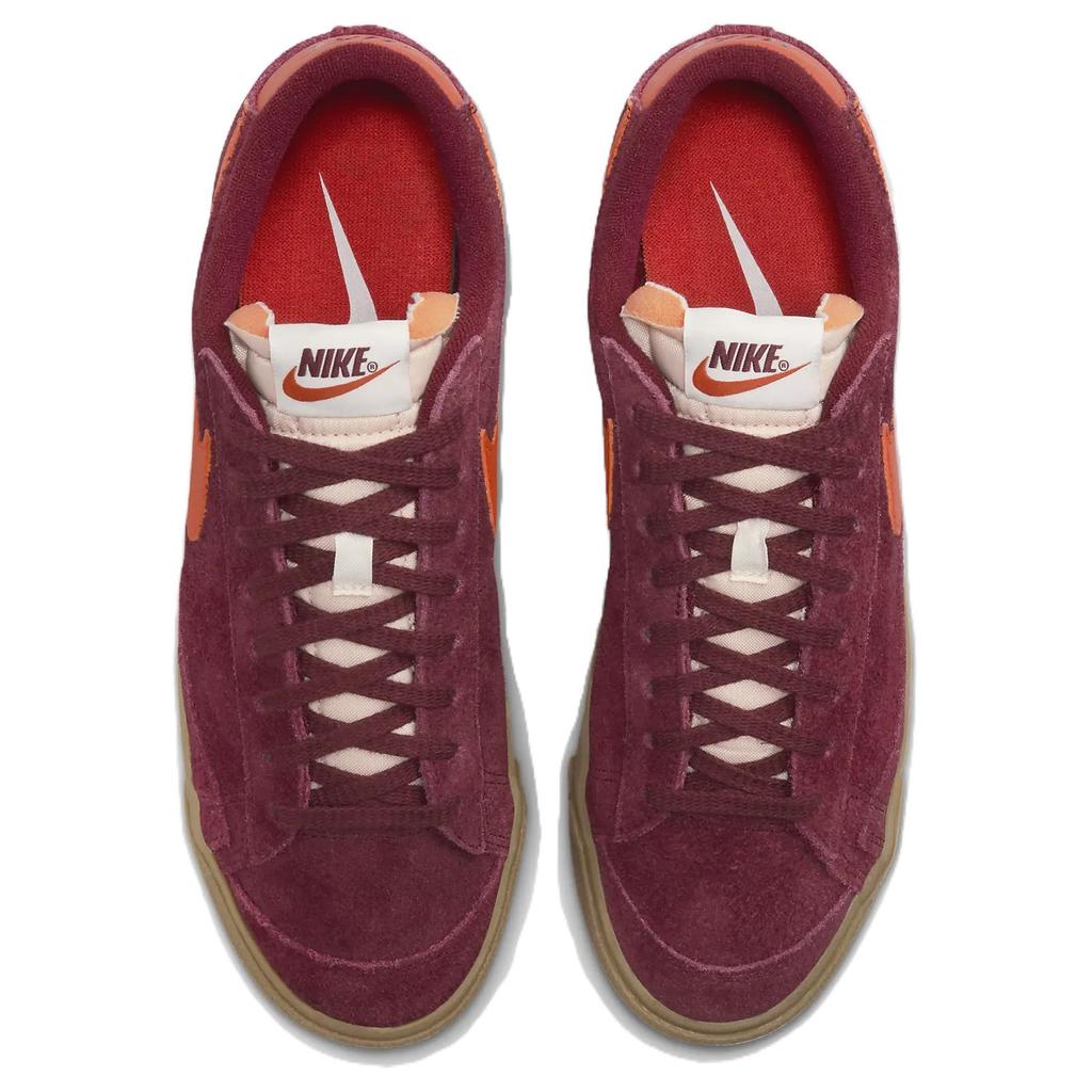 Nike Blazer Low 77 Vintage Team Red Safety Orange Women Sneakers Gum-Light-Brown Team-Orange FQ8060-600