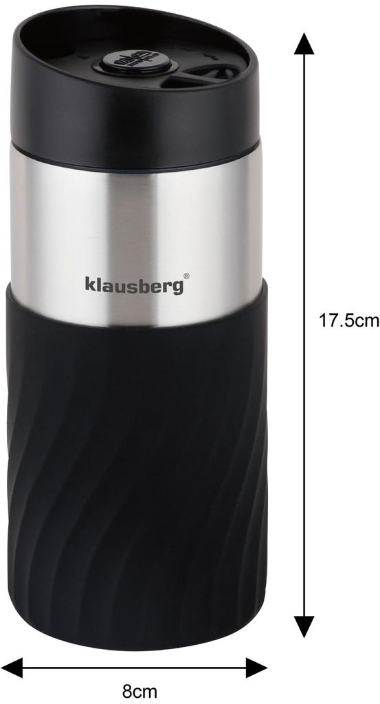 Kubek Termiczny 300ml KLAUSBERG Czarny KB-7629