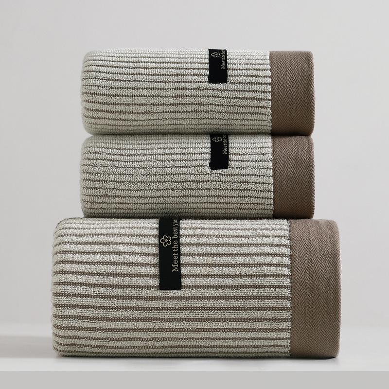 7A Antibacterial Pure Cotton Bath Towel - New Style, Absorbent, Non-Linting, for Adult Face Washing & Bathing