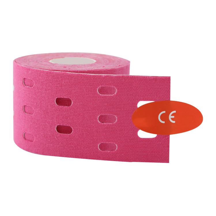 Perforated Kinesiology Muscle Tape: Breathable Elastic Adhesive for Sports Physiotherapy