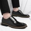 Leather shoes business leather shoes large size three joint leather shoes men pointed suit shoes men