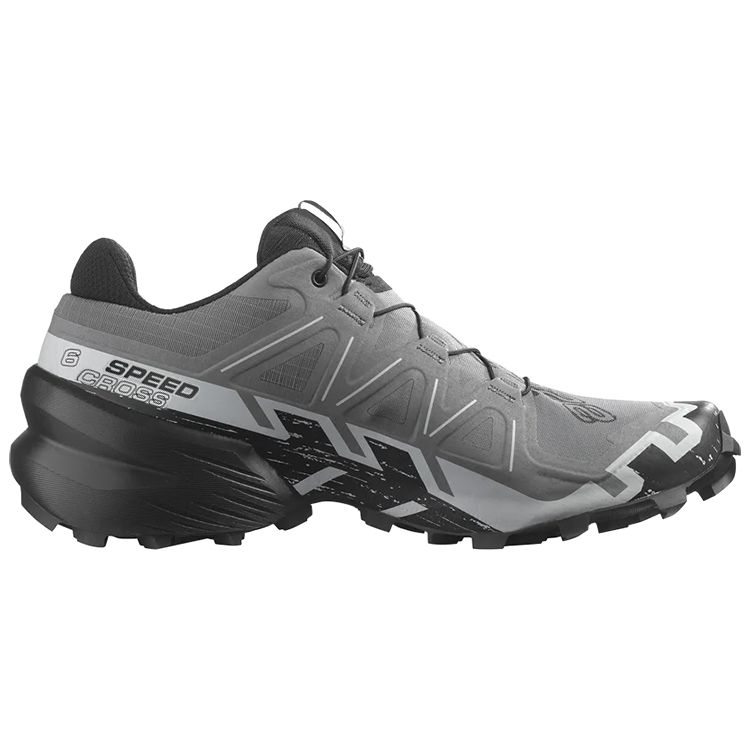 Salomon Speedcross 6 Nylon Trail Running Shoes Men Shoes Gray Black 417380
