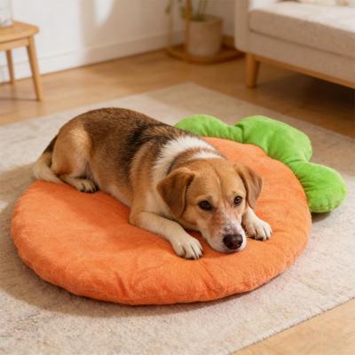 Warm Carrot Shaped Dog Mat Soft Breathable Cute Sofa Mat for Pet Small Animal Hamster Rabbit Puppy Kitty Sleeping Bed Mat
