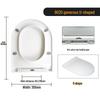 One-Button Quick-Release Soft-Close Thickened U-Shaped Toilet Seat
