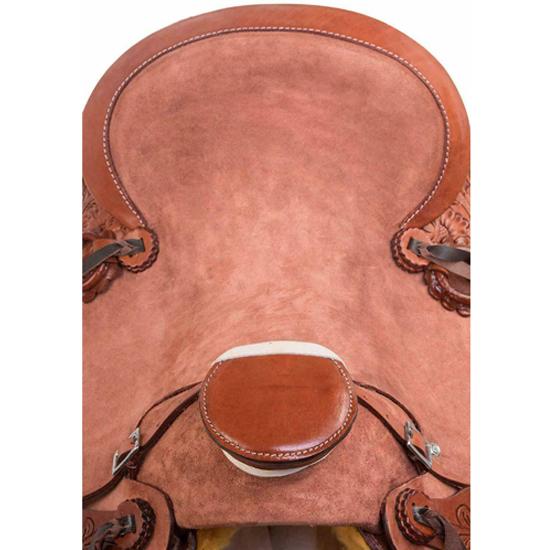 Rough Out Western Leather A Fork Wade Tree Roping Ranch Horse Saddle