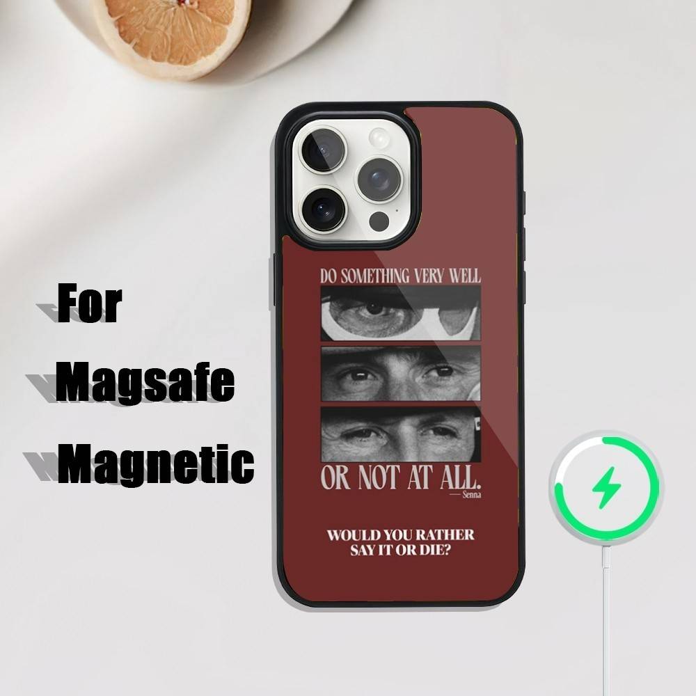 

Racing Driver A-Ayrton S-Senna Phone Case iPhone 17,16,15,14,13,12,11,Pro,Max,Plus,Mini,SE4,E Magnetic Magsafe Wireless Charging iPhone13PROMAX