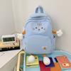 Schoolbag cute cartoon cat backpack female student schoolbag large capacity plush doll backpack girl heart college style