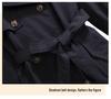 British Style Cotton Trench Coat - Women's Trendy Spring/Autumn Mid-Length, Petite, Slimming, 2025 Collection.