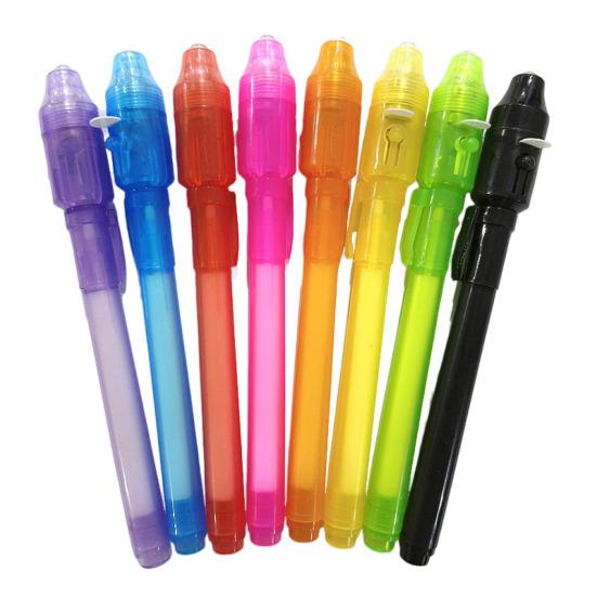 12ks neviditelné inkoustové pero s UV světlem Party Favors Message Spy Pen Goodie Bag Stuffers Mystery Solving Pen