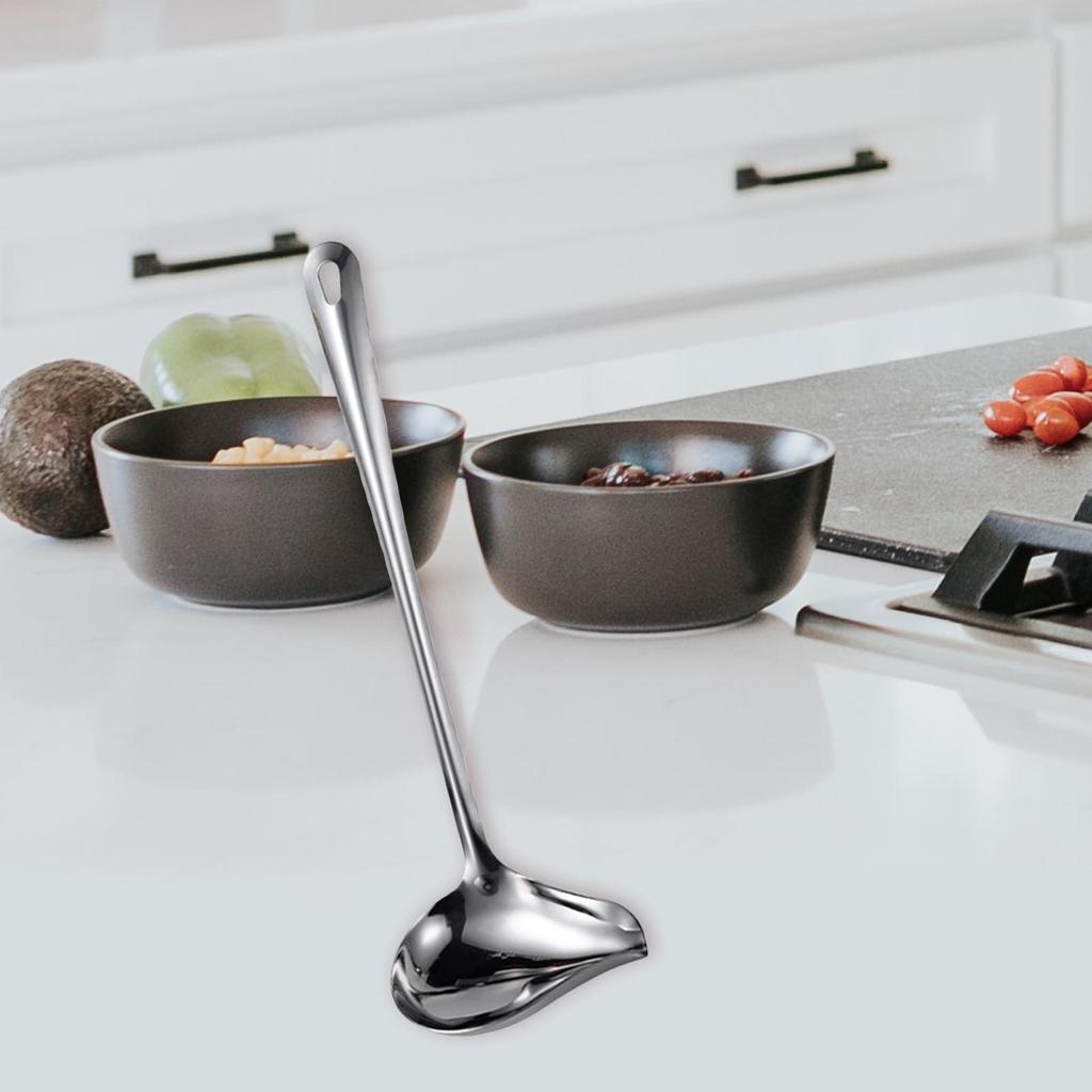 Stainless Steel Spoon Ladle Easy To Clean Comfortable To Hold and Grip Cooking Rustproof Good Grip Soup Serving Spoon Ladle