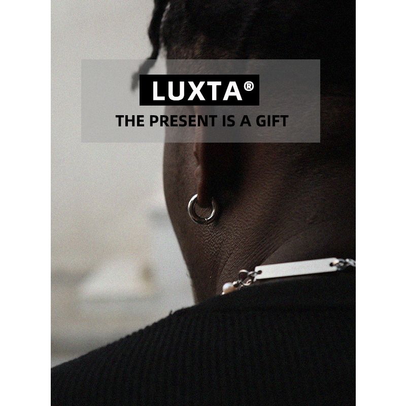 

Luxta Sterling Silver Earrings Solid S925 Silver Normcore Hip Hop European and American Style Trendy Men s and Women s round Earrings Celebrity Style Single Earring