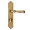 HAMILTON Door Handle with Toilet Plate 90mm ANTIQUE GOLD