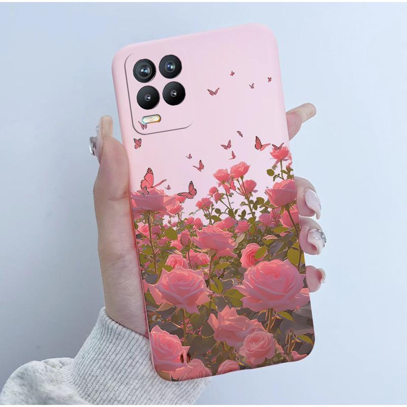 For Realme 8 Pro Case RMX3085 Soft TPU Silicone Cover Cute Cartoon Panda Phone Case For Oppo Realme8 4G 5G RMX3081 RMX3241 Funda