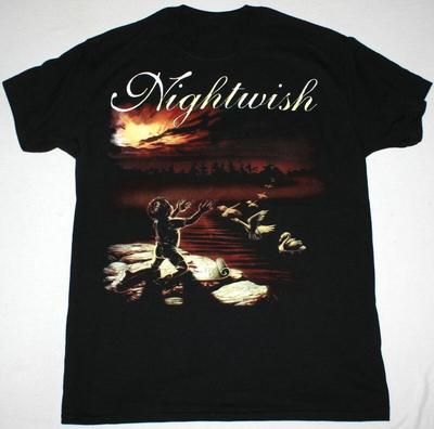 Camiseta unisex Rara camiseta negra Nightwish Wishmaster K2831