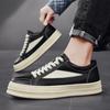 Fashion Men's Low Top Leather Sneakers Outdoor Casual Shoes