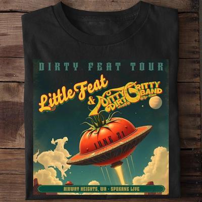 Nitty Gritty Dirt and Little Feat Band Tour 2025 Regalo Per Fan maglietta BL1439