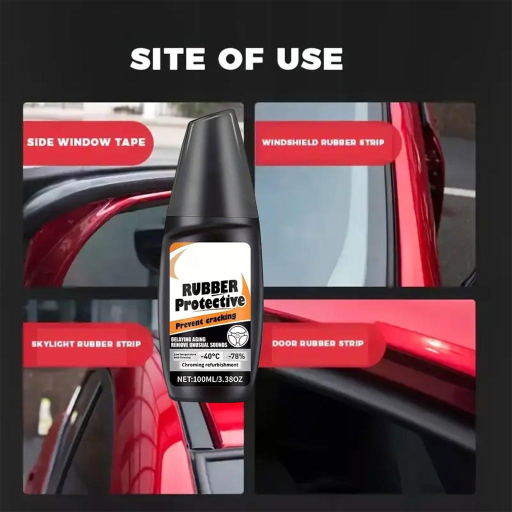 Black Trim Restorer 100ml Long Lasting Quick Liquid Car Rubber Trim Restorer For Care Polishing Washing Vehicle Convertible