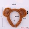 Cartoon Bear Plush Headband: Cute Bear Ears Rabbit Fur Hair Clip for Face Washing