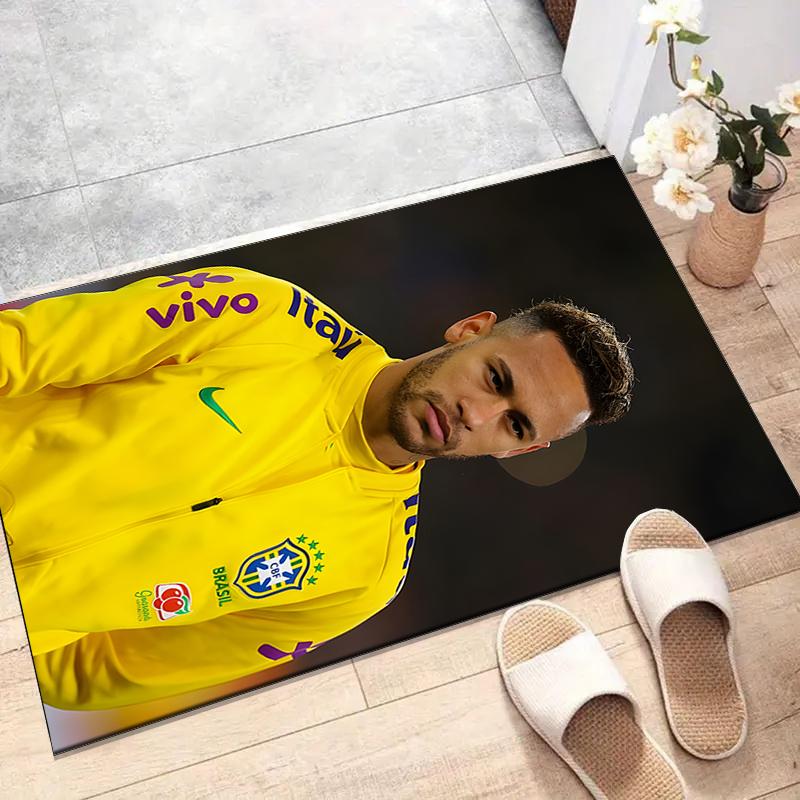 1pc Neymar14 Design Printed Area Rug Carpet for Bedroom Living Room Home Decor Rugs Mat Non Slip Mat Rug for Bedside