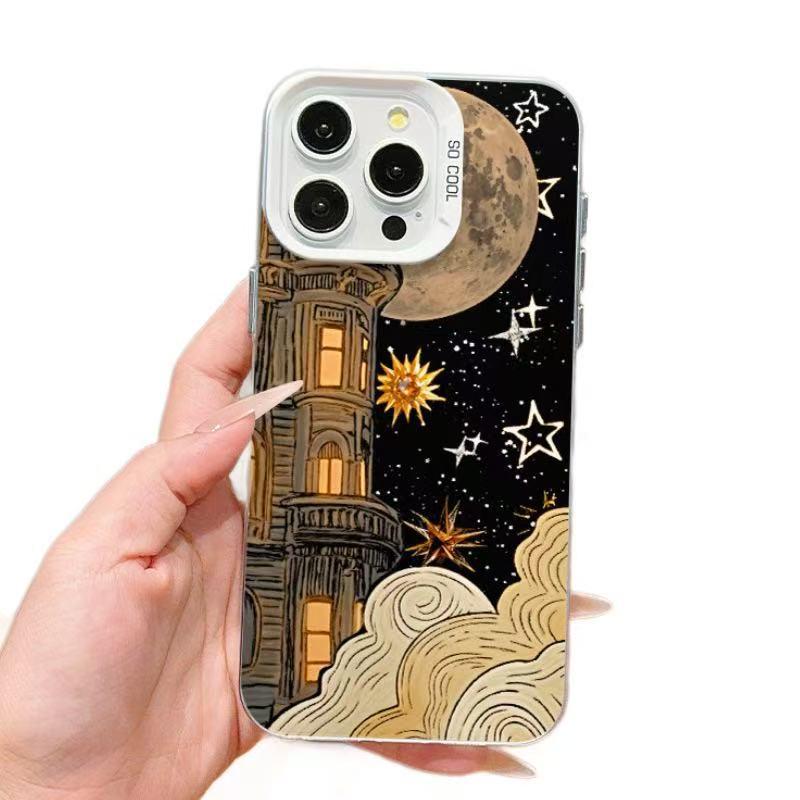 Night Sky Castle Phone Case for Apple iPhone 17/16 Pro Max/15 Pro/14/13/12