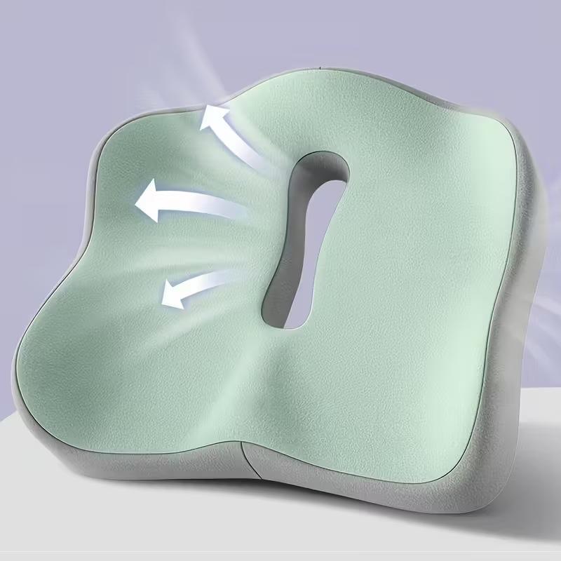 Memory Foam Seat Cushion for Car and Office Lumbar Hip Support Posture Corrector Breathable Comfort Student Chair Pad